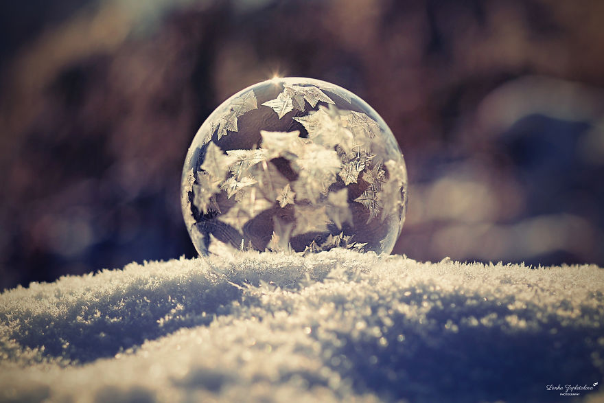 This Is What Happens To A Soap Bubble When Released In Minus Degree Air