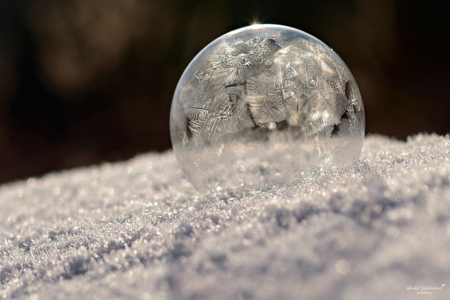 This Is What Happens To A Soap Bubble When Released In Minus Degree Air