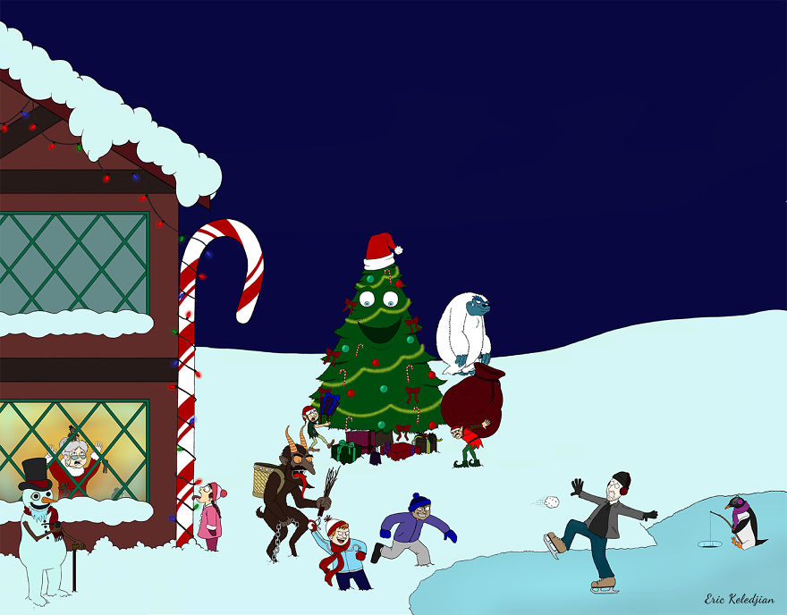 Holiday Advent Calendar - Part Of A Daily Drawing Challenge Holiday Advent Calendar - Part Of A Daily Drawing Challenge