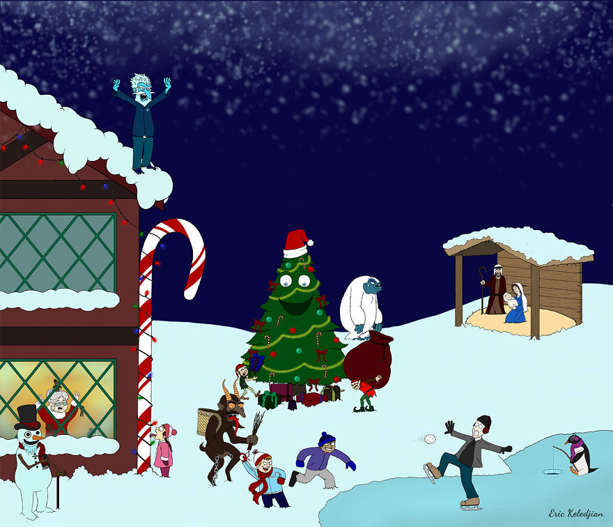 Holiday Advent Calendar - Part Of A Daily Drawing Challenge