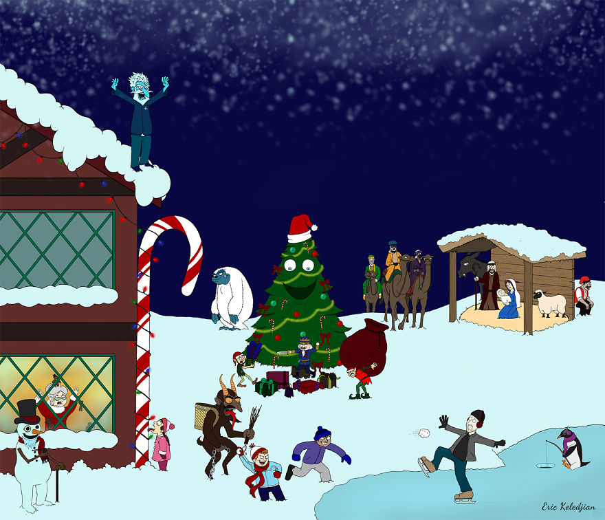 Holiday Advent Calendar - Part Of A Daily Drawing Challenge