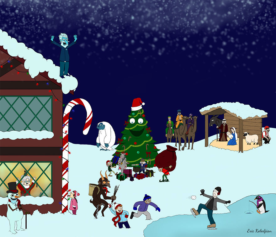 Holiday Advent Calendar - Part Of A Daily Drawing Challenge