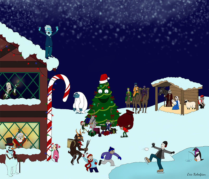 Holiday Advent Calendar - Part Of A Daily Drawing Challenge