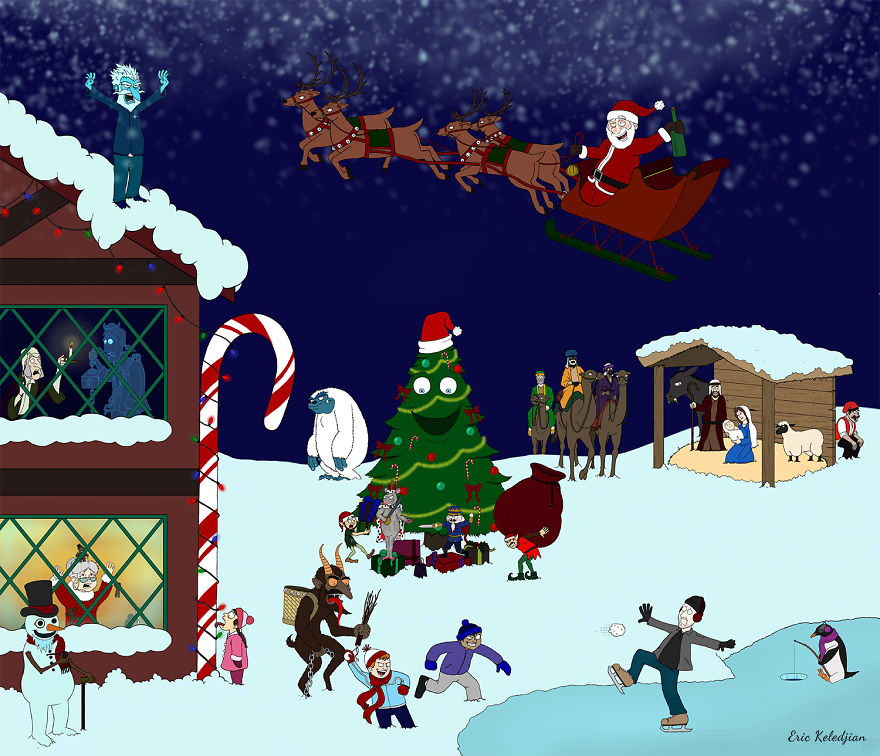 Holiday Advent Calendar - Part Of A Daily Drawing Challenge