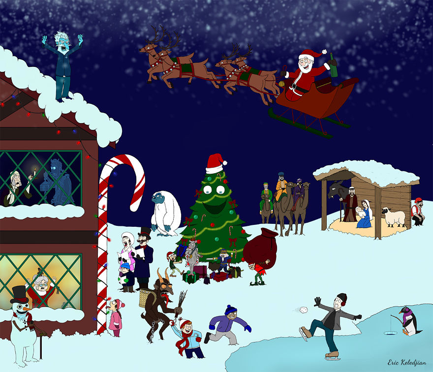 Holiday Advent Calendar - Part Of A Daily Drawing Challenge