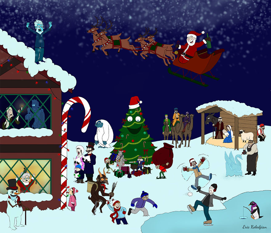 Holiday Advent Calendar - Part Of A Daily Drawing Challenge