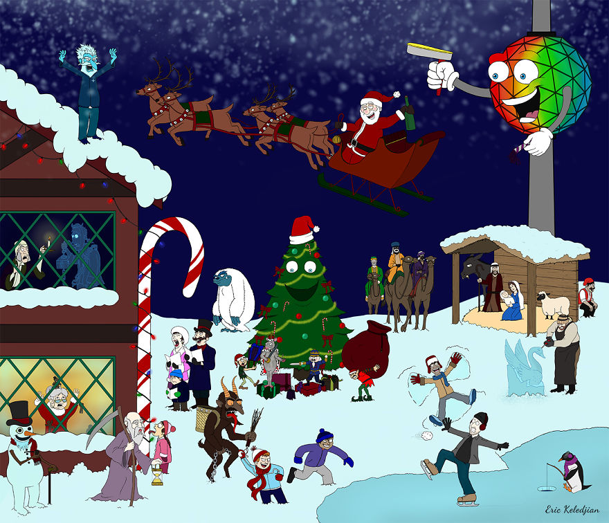 Holiday Advent Calendar - Part Of A Daily Drawing Challenge Holiday Advent Calendar - Part Of A Daily Drawing Challenge