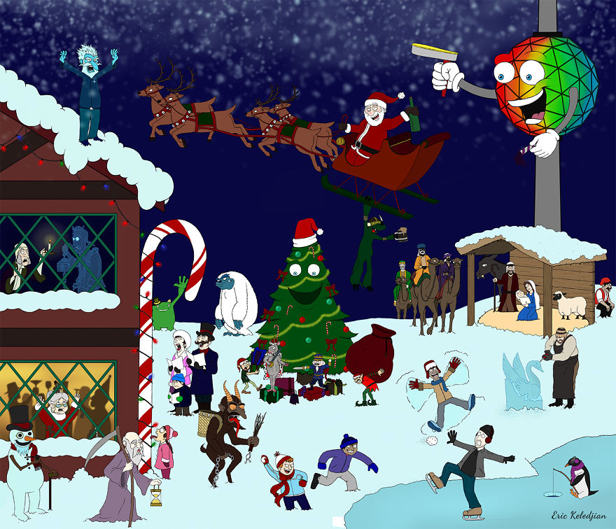 Holiday Advent Calendar - Part Of A Daily Drawing Challenge