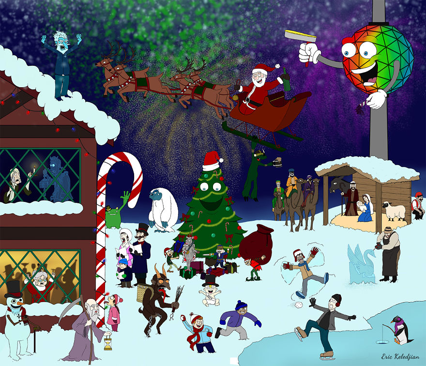 Holiday Advent Calendar - Part Of A Daily Drawing Challenge