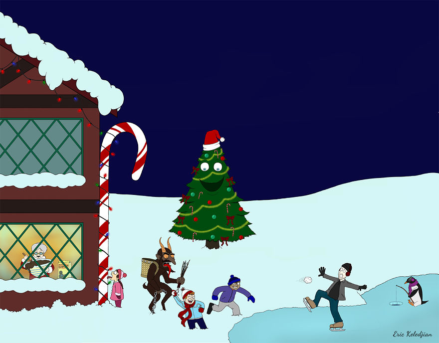 Holiday Advent Calendar - Part Of A Daily Drawing Challenge