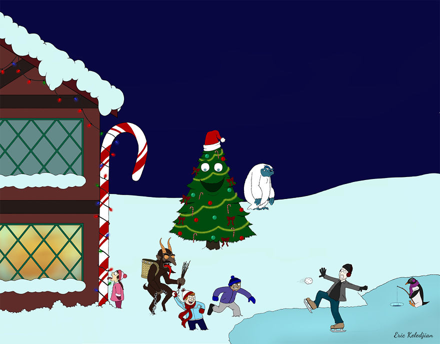 Holiday Advent Calendar - Part Of A Daily Drawing Challenge