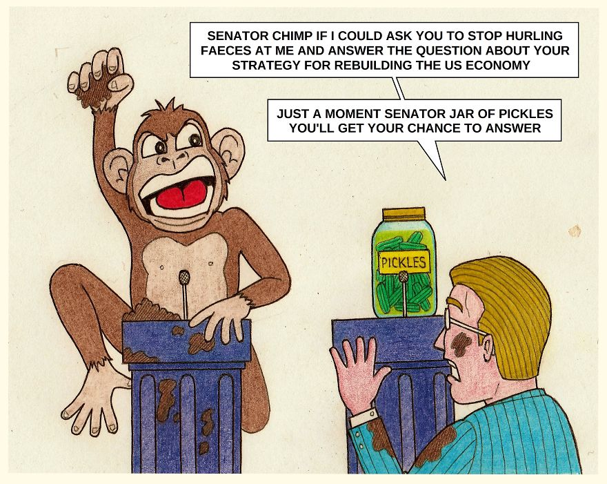 On Inauguration Day This Scottish Cartoonist Post All Of His Cartoons On The American Election Process And The Likely Outcome Once Trump Takes Office.....and Its Hilarious!!!