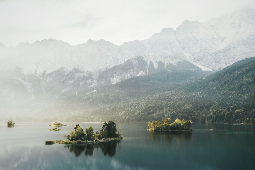 Lake Eibsee, Grainau, Germany