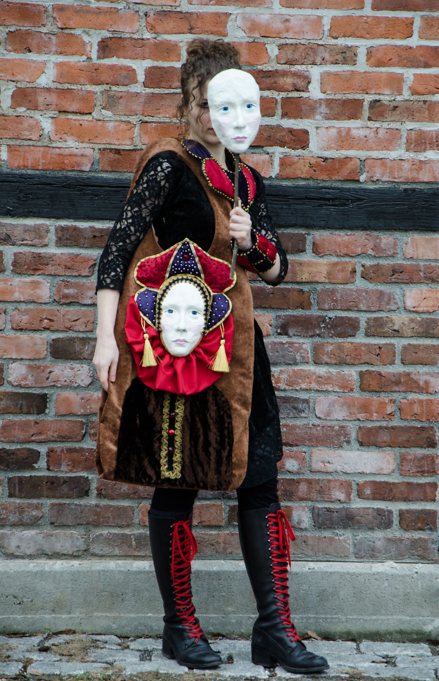 Face Bags, Wearable Art Face Bags, Wearable Art