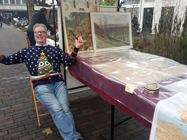 My Grandma Won An Ugly Christmas Sweater, Quess Who Wore It For A Week....