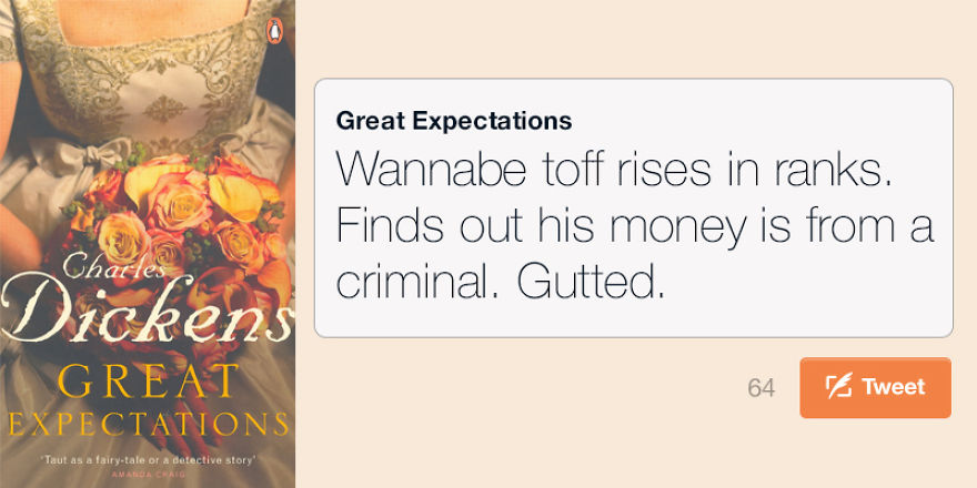 America’s Best Novels In 140 Characters Or Less