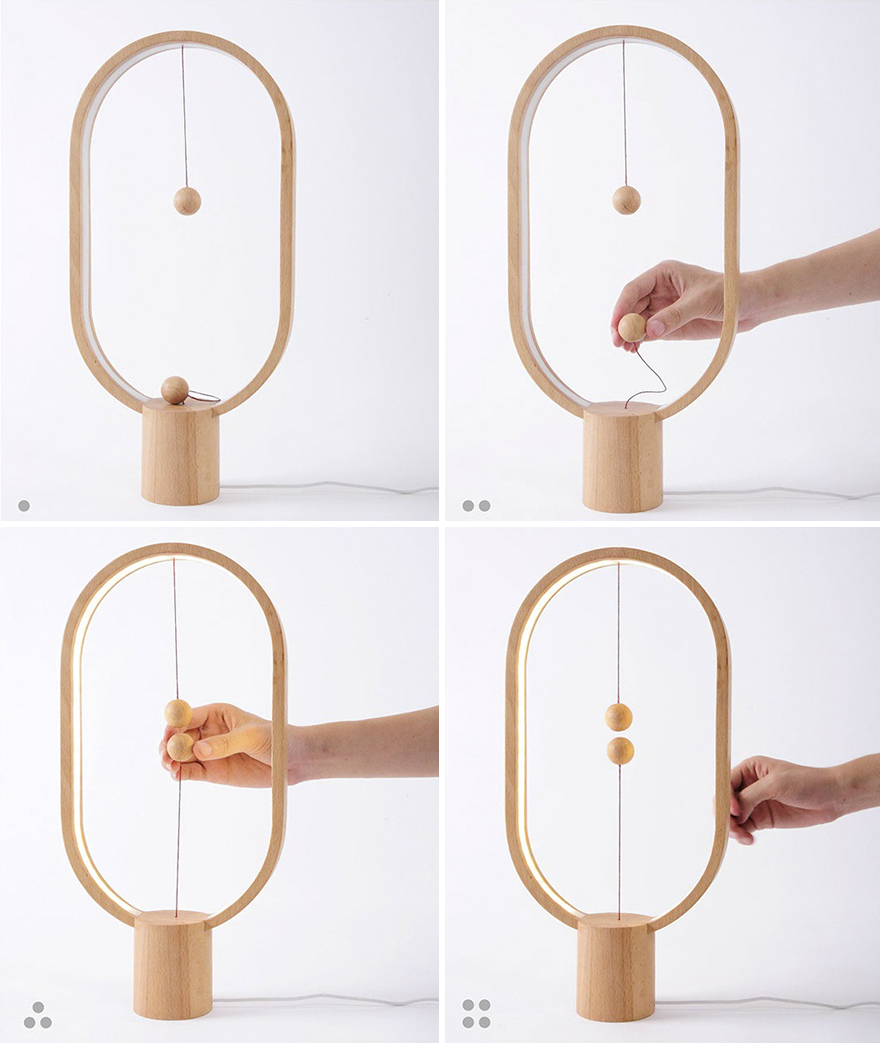 This Lamp Has A Levitating Switch