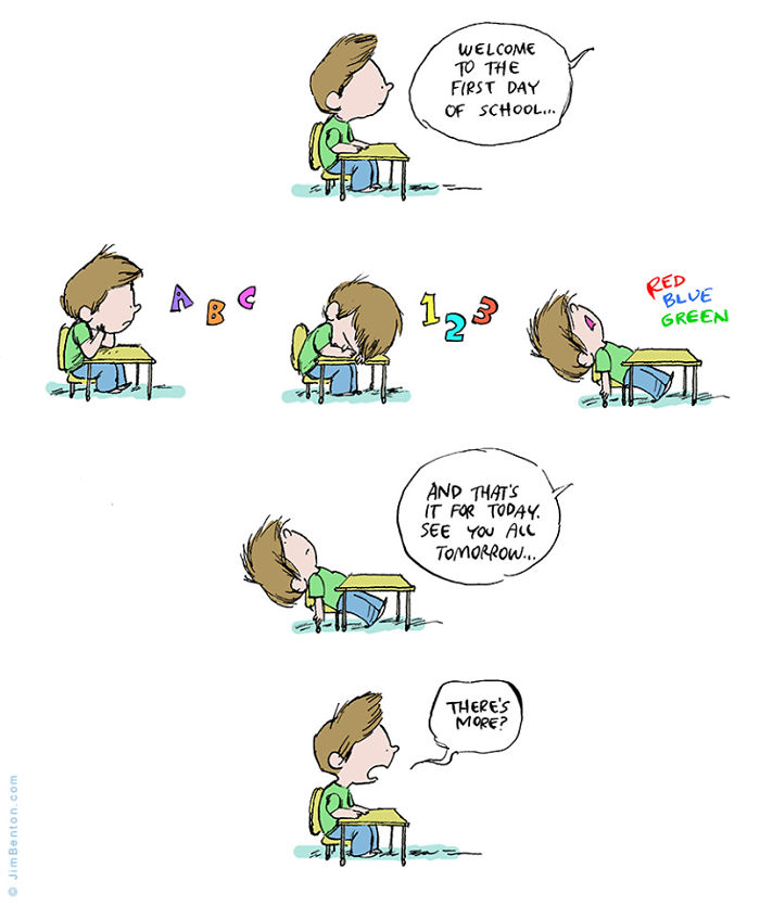 Here Are Nine Of My Favorite Cartoons I Did With Kids As The Subject.