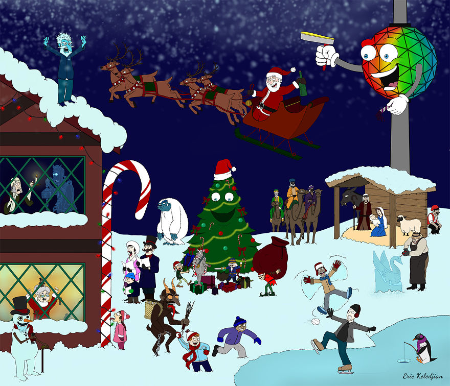 Holiday Advent Calendar - Part Of A Daily Drawing Challenge Holiday Advent Calendar - Part Of A Daily Drawing Challenge