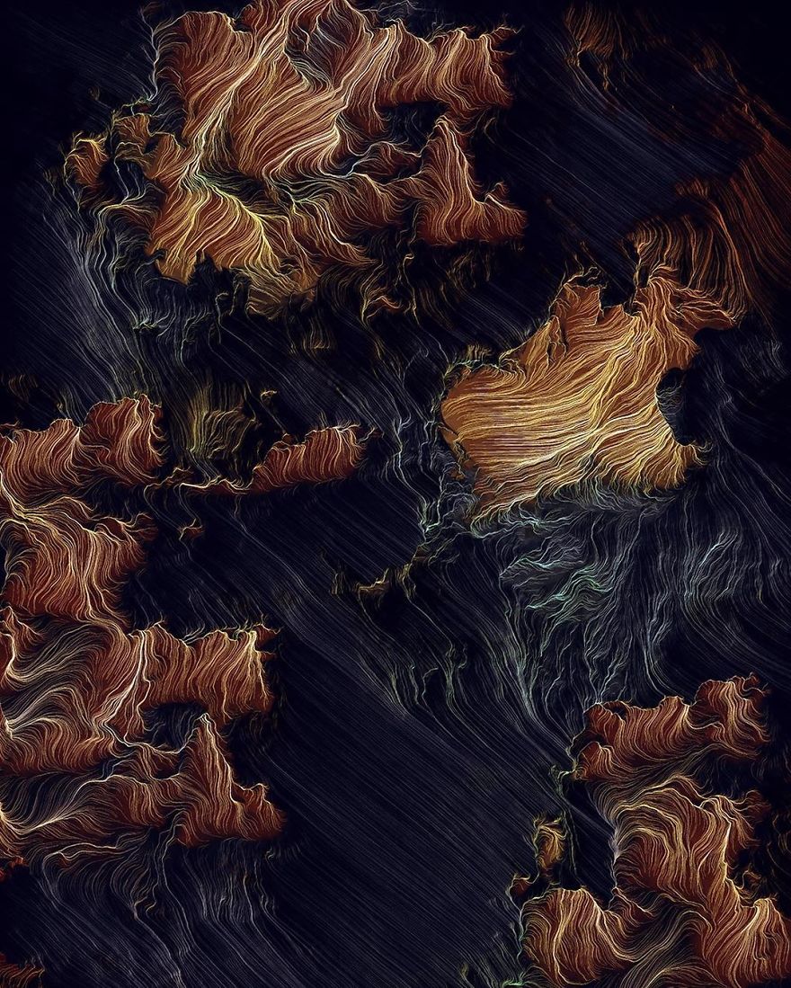 I Create Colorful Abstract Images That Look Like Celestial Dreams