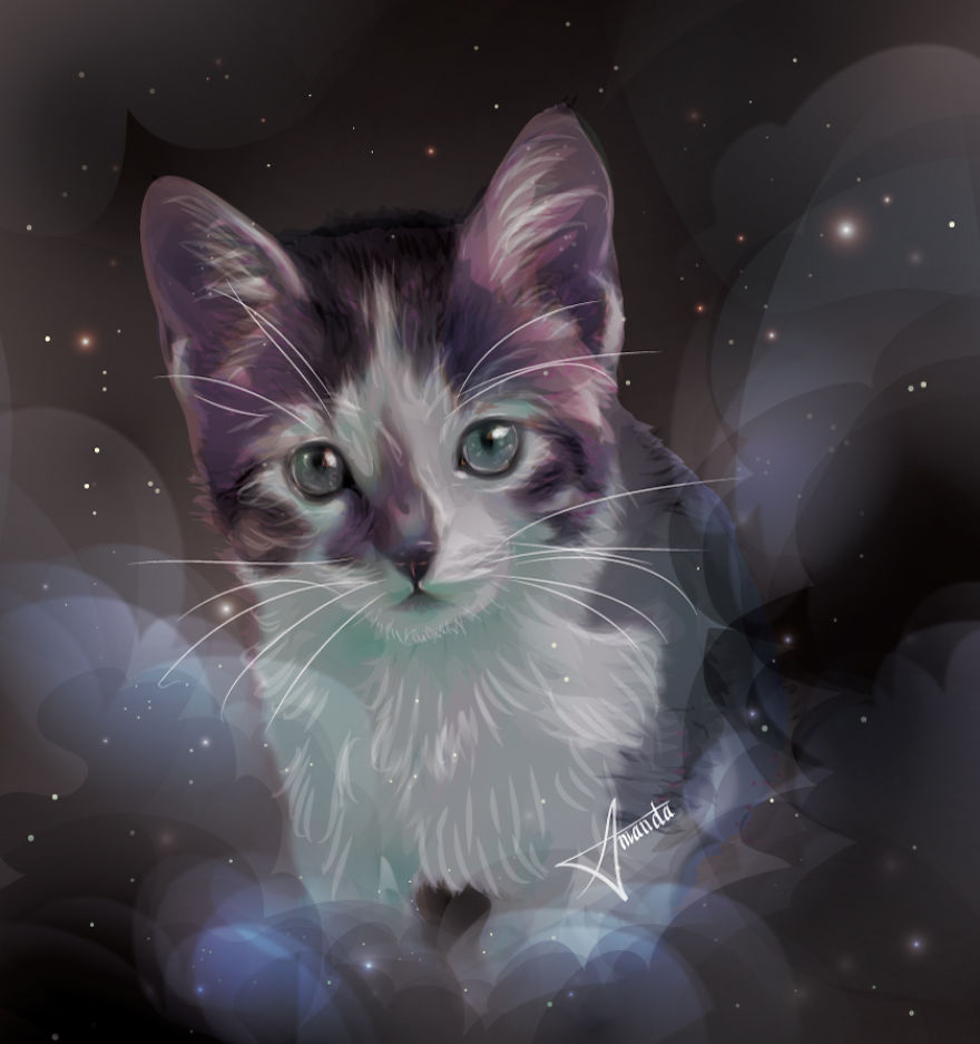 I Draw Digital Pet Portraits That Are Out Of This World I Draw Digital Pet Portraits That Are Out Of This World