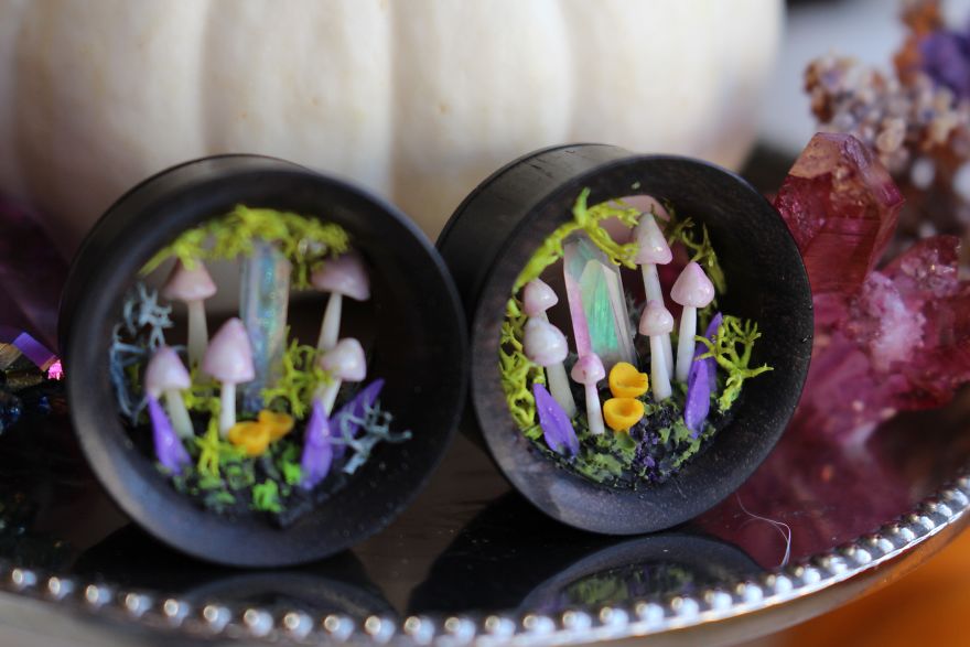 I Make One Of A Kind Magic Portal Necklaces Using Natural Gemstones, Polymer Clay And Precious Metals