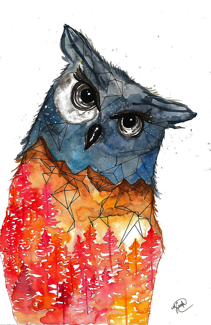 I Paint Watercolor Blendscapes Turning Portraits Into Stories I Paint Watercolor Blendscapes Turning Portraits Into Stories