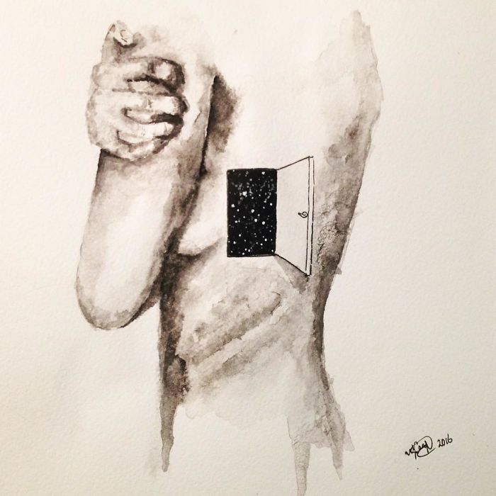 I Paint Watercolor Blendscapes Turning Portraits Into Stories I Paint Watercolor Blendscapes Turning Portraits Into Stories