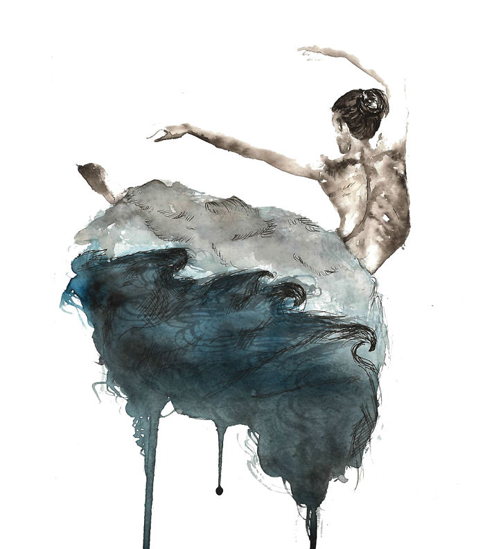 I Paint Watercolor Blendscapes Turning Portraits Into Stories I Paint Watercolor Blendscapes Turning Portraits Into Stories