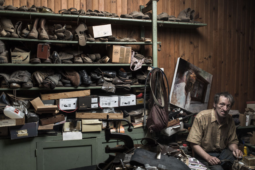 I Photographed Shoes Almost Untouched On A Shelf For 25 Years