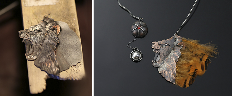 I Turn My Detailed Sketches Into Silver Animal Jewelry I Turn My Detailed Sketches Into Silver Animal Jewelry