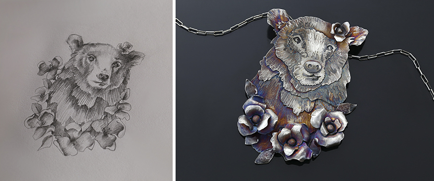 I Turn My Detailed Sketches Into Silver Animal Jewelry I Turn My Detailed Sketches Into Silver Animal Jewelry