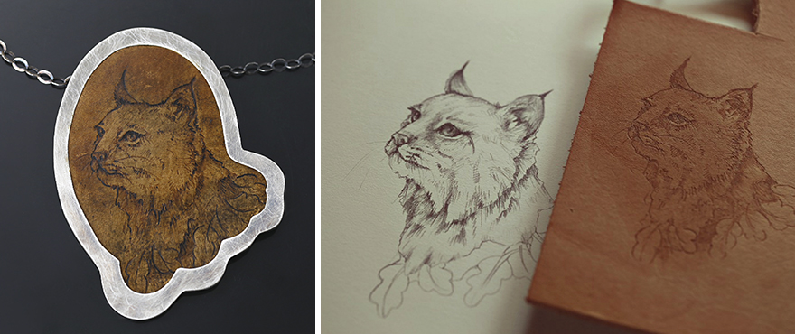 I Turn My Detailed Sketches Into Silver Animal Jewelry I Turn My Detailed Sketches Into Silver Animal Jewelry