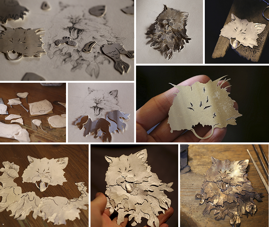I Turn My Detailed Sketches Into Silver Animal Jewelry I Turn My Detailed Sketches Into Silver Animal Jewelry