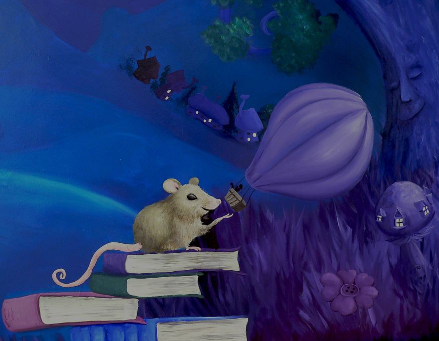 I Transformed An Alcove In The Library Into The Inside Of A Children's Book I Transformed An Alcove In The Library Into The Inside Of A Children's Book