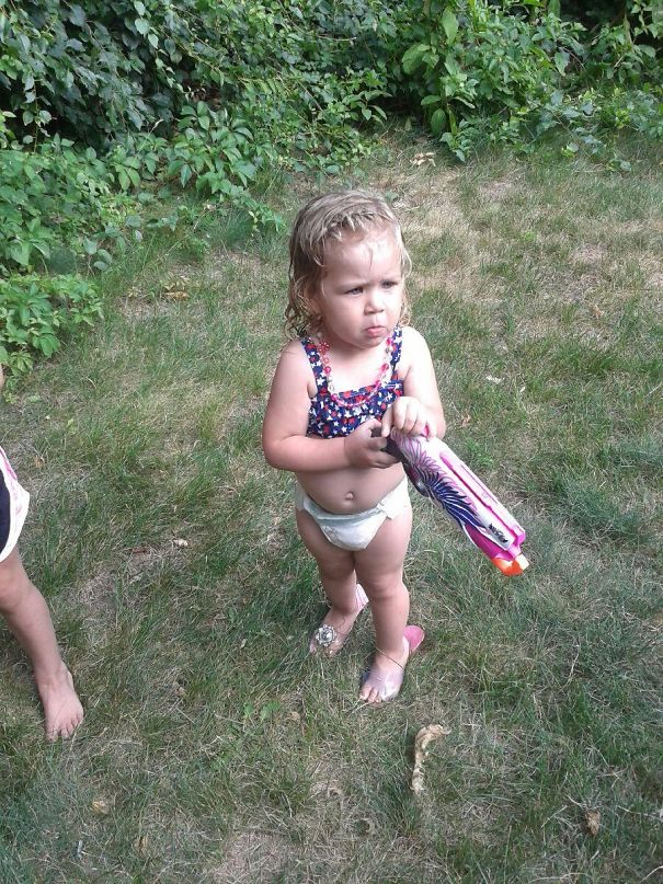 Baby Monster With The High Heals And Nerfgun