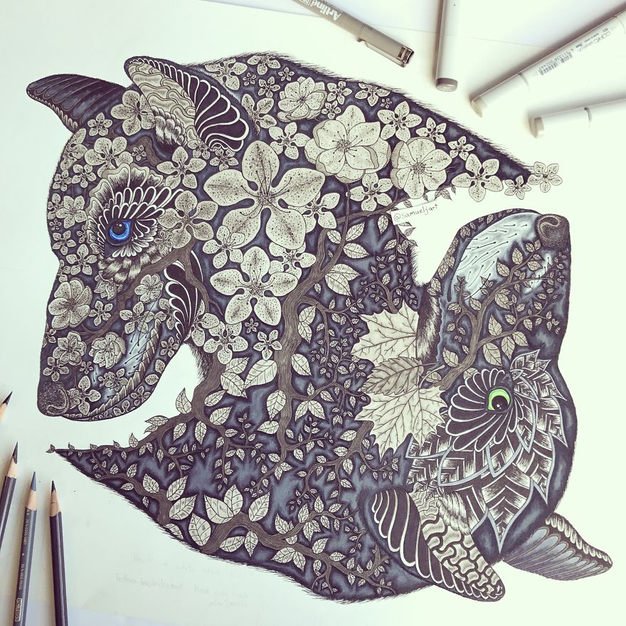 Wolf Artwork Work In Progress.