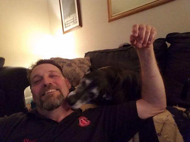 12 Years Ago He Said He Would Find Her A Good Home, And That He Did, With Him! They Were Best Friends