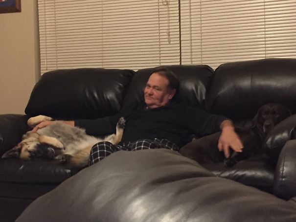 This Is A Twice A Day Thing. He Said He'd Never Allow Us To Get Two Dogs At The Same Time, Now He Won't Let Me Move Out And Take My Dog With Me.