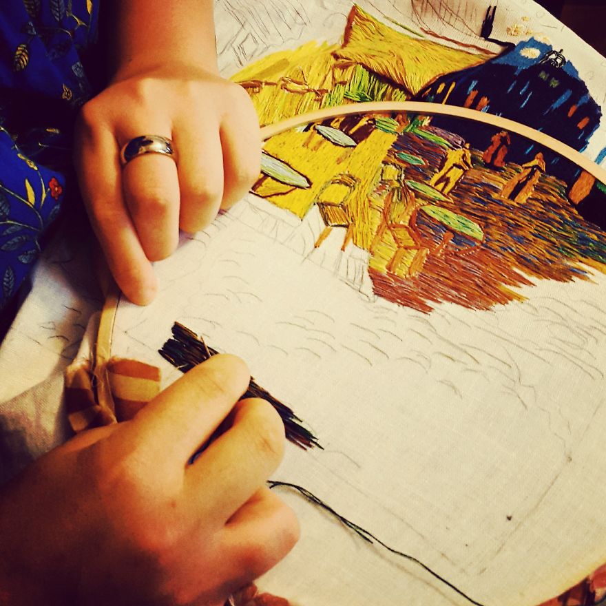 I 'Paint' Using Needle And Thread