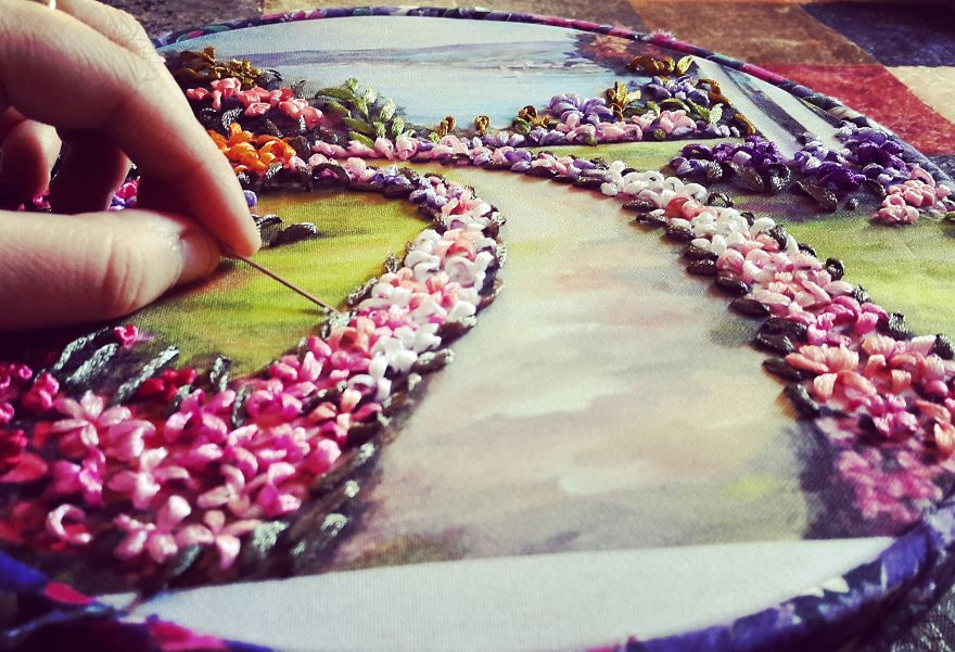 I 'Paint' Using Needle And Thread