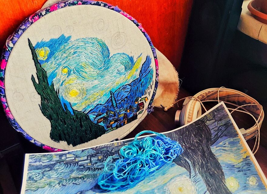 I 'Paint' Using Needle And Thread