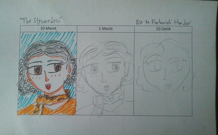 "the Stewardess" 10 Minutes/1 Minute/10 Seconds