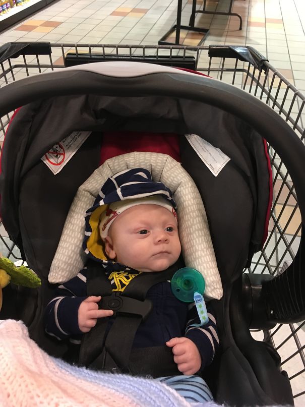 This Is What He Thinks Of Grocery Shopping