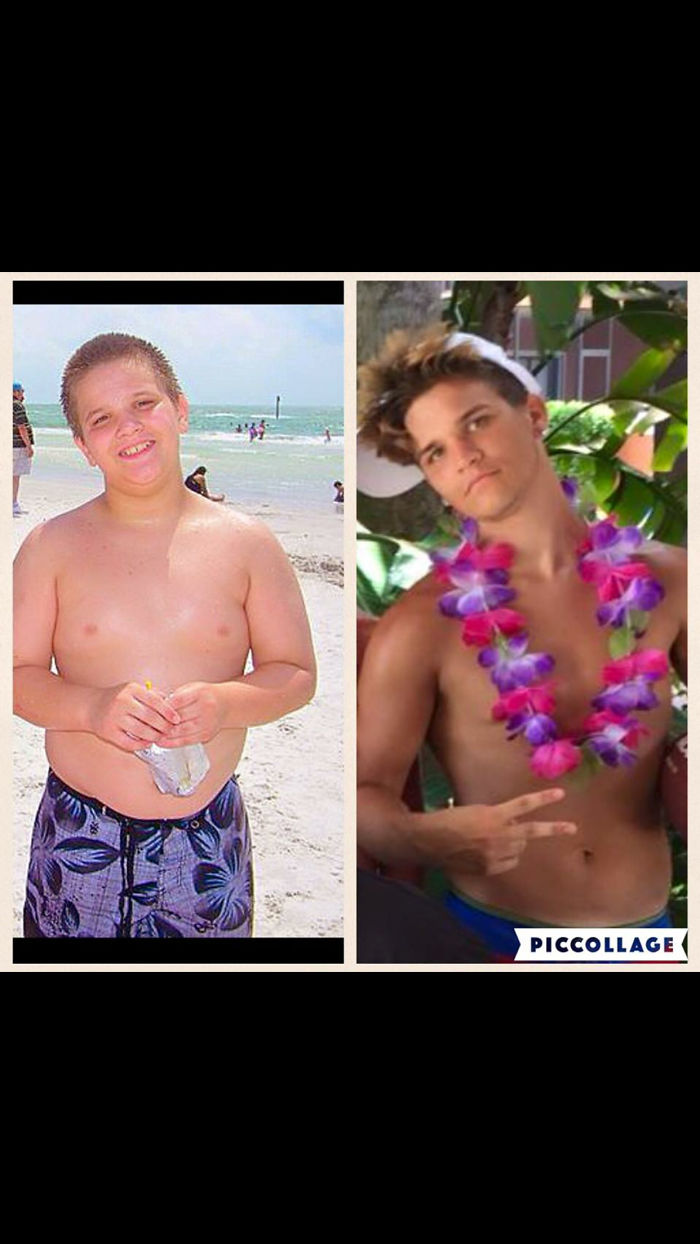 My Son Then And Now. He Will Be 18 This Month