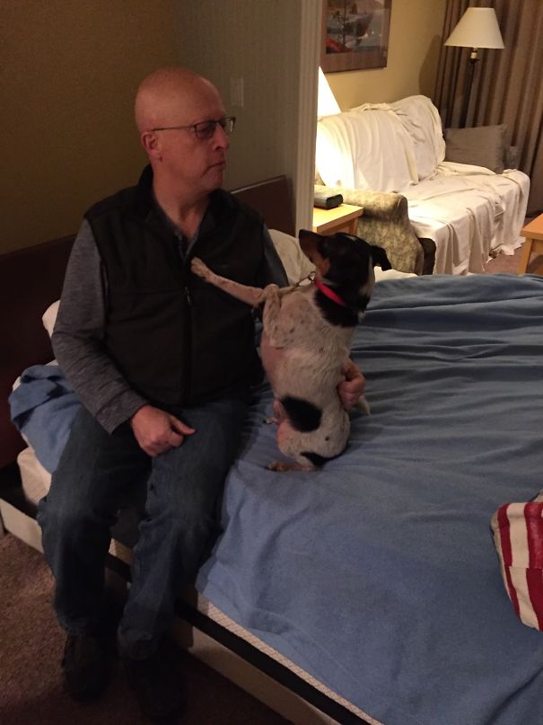 Yeah My Step Dad Isn't A Dog Fan.....can You Tell? 😉