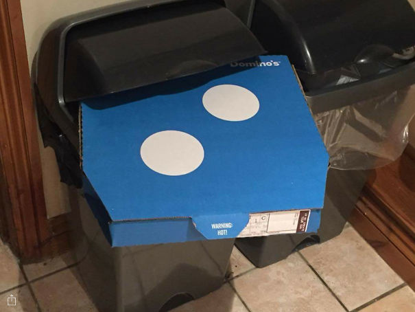 Asked My Teen To Put The Pizza Box In The Bin