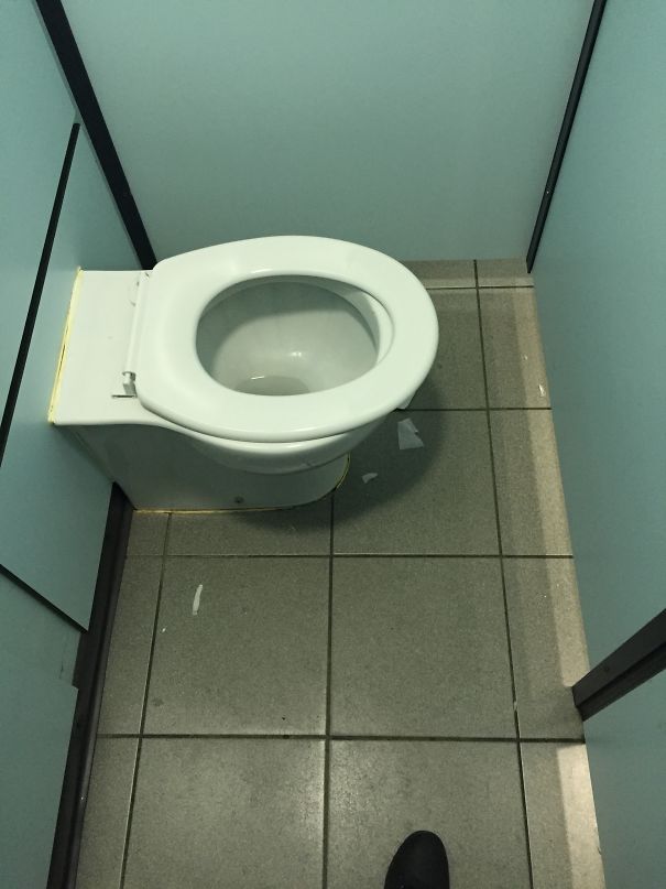 Walking Into This Toilet Stall...