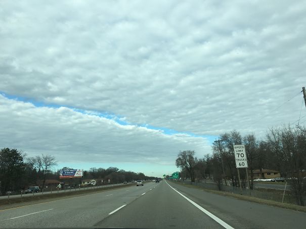 This Cloud Formation On A 6 Hour Car Ride