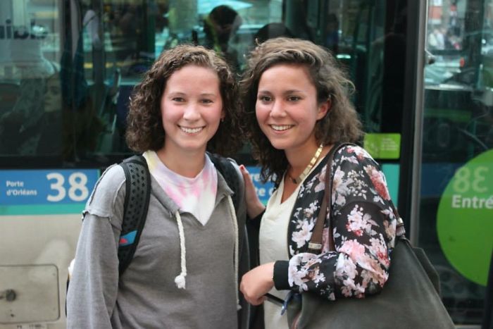 I Was Traveling In France And My Companions Grabbed Us Both And Had Us Take A Photo Together.